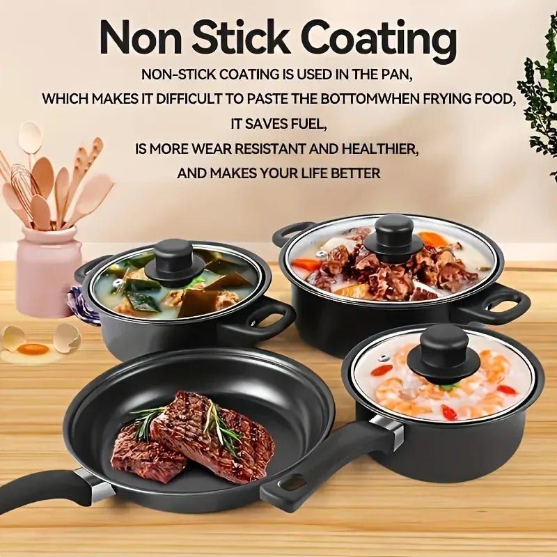AEHOME 13 Piece Nonstick Cookware Set With Cooking Utensils