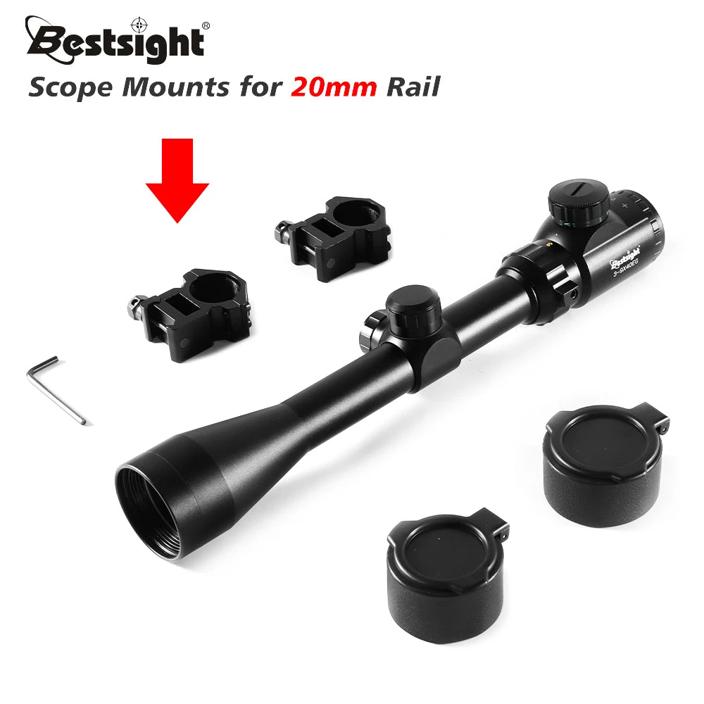 Illuminated Hunting Rifle Scope Mil Dot Reticle By Nabila