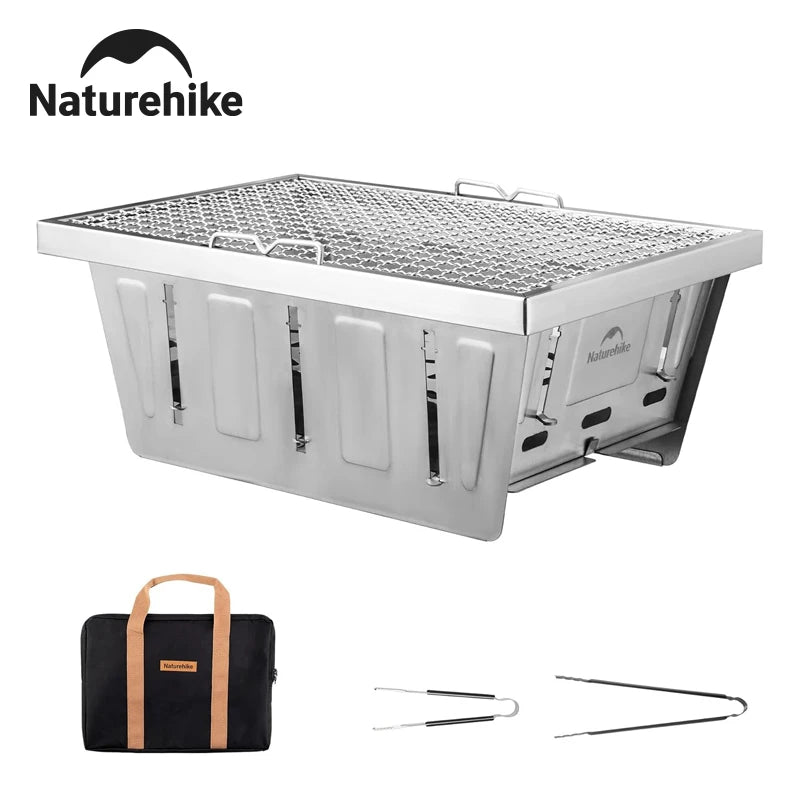 Naturehike Portable Folding Camping Charcoal Grill for Outdoor Cooking