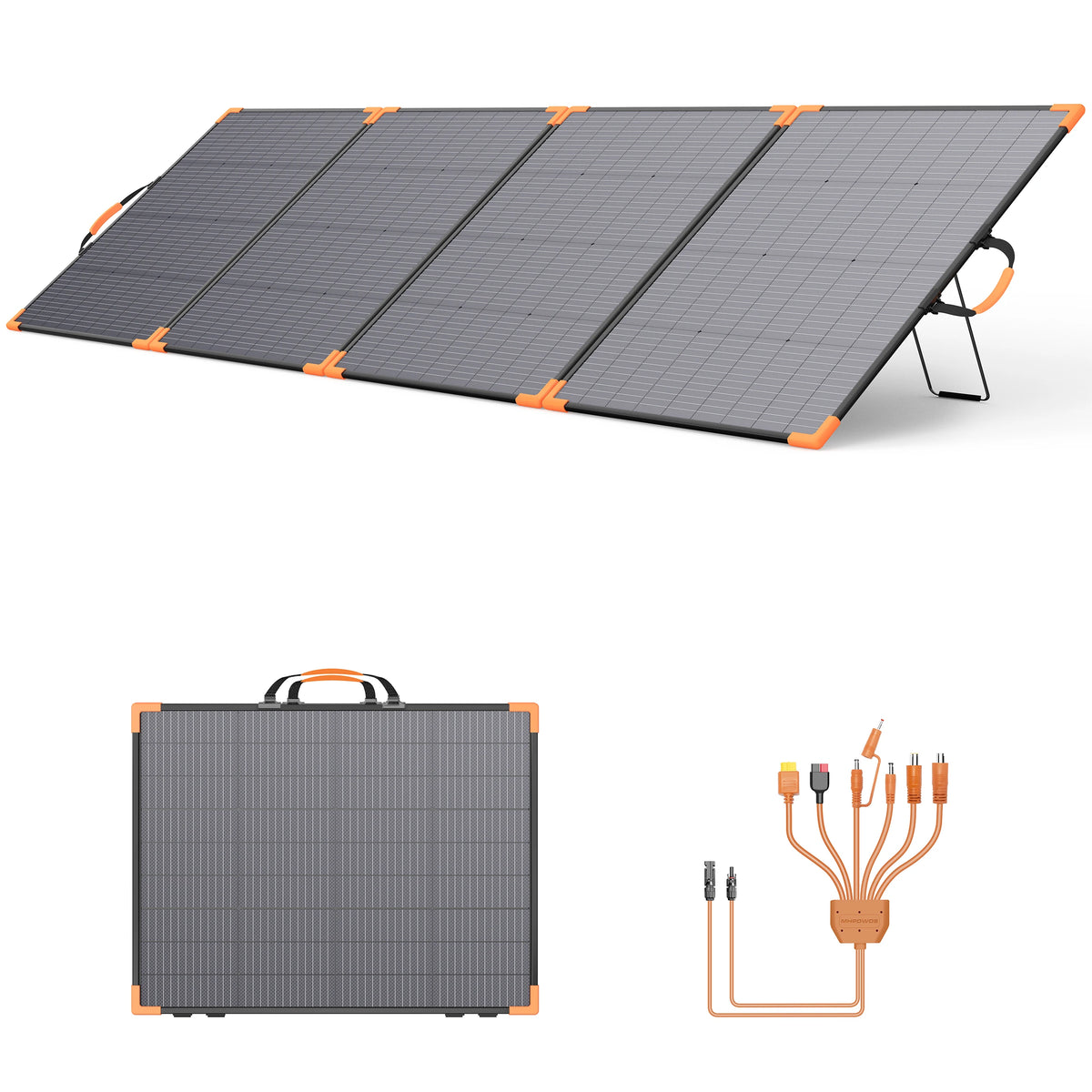 Mhpowos 400W Bifacial Foldable Solar Panel Portable Charger