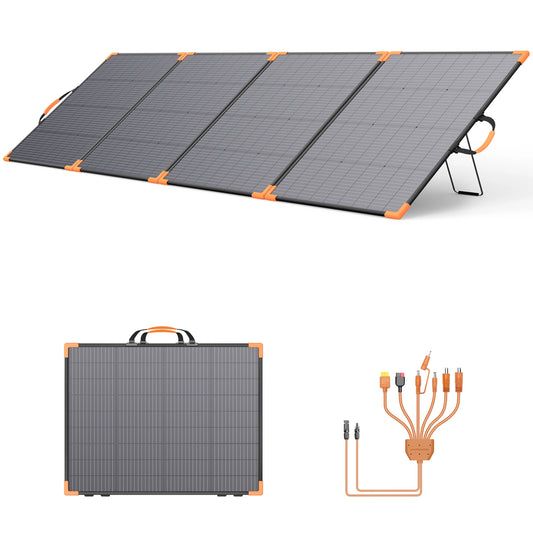 Mhpowos 400W Bifacial Foldable Solar Panel Portable Charger