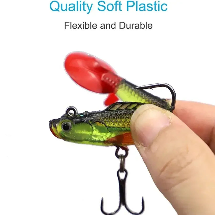 BODECIN Soft Silicone Artificial Wobblers Fishing Lures Set