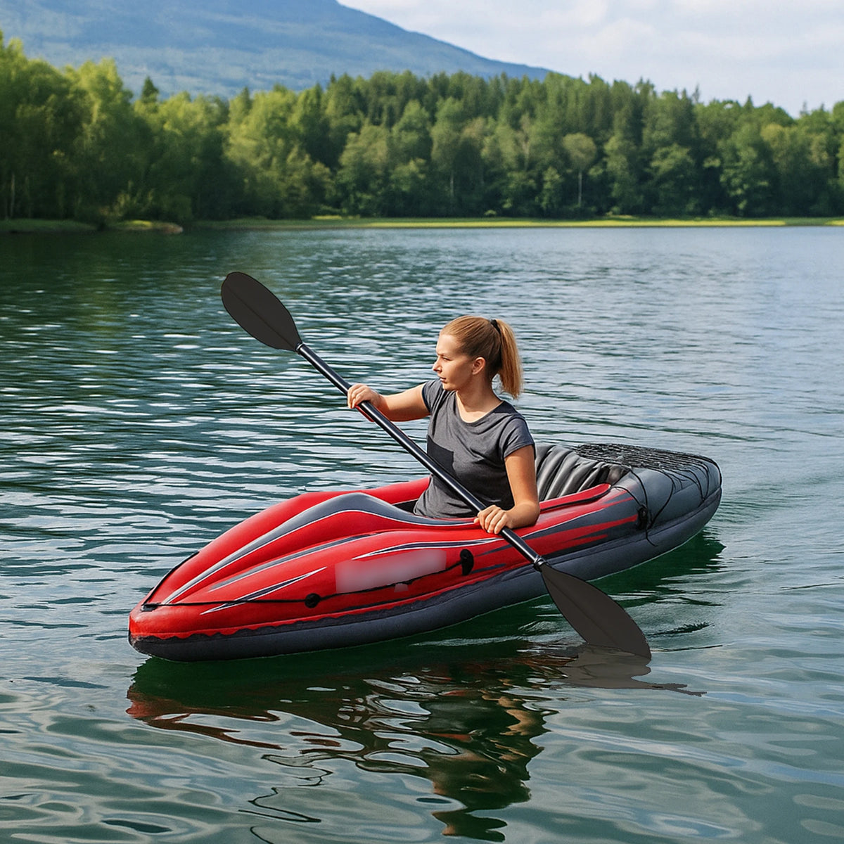 HHSJZWCY Inflatable Kayaot Fishing Boat For Lakes And Rivers