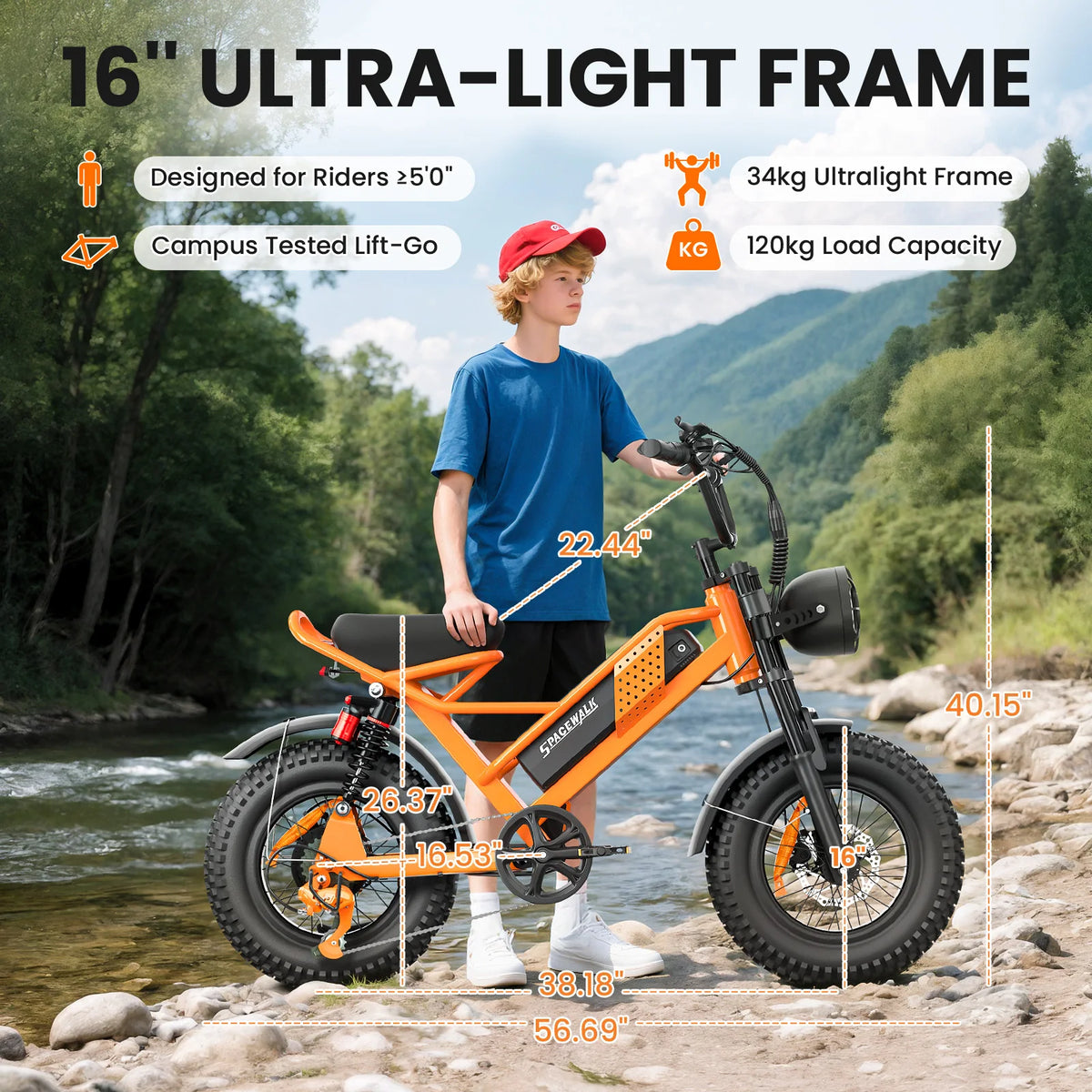 EILLEO SPACEWALK 1500W All Terrain Fat Tire Electric Bike