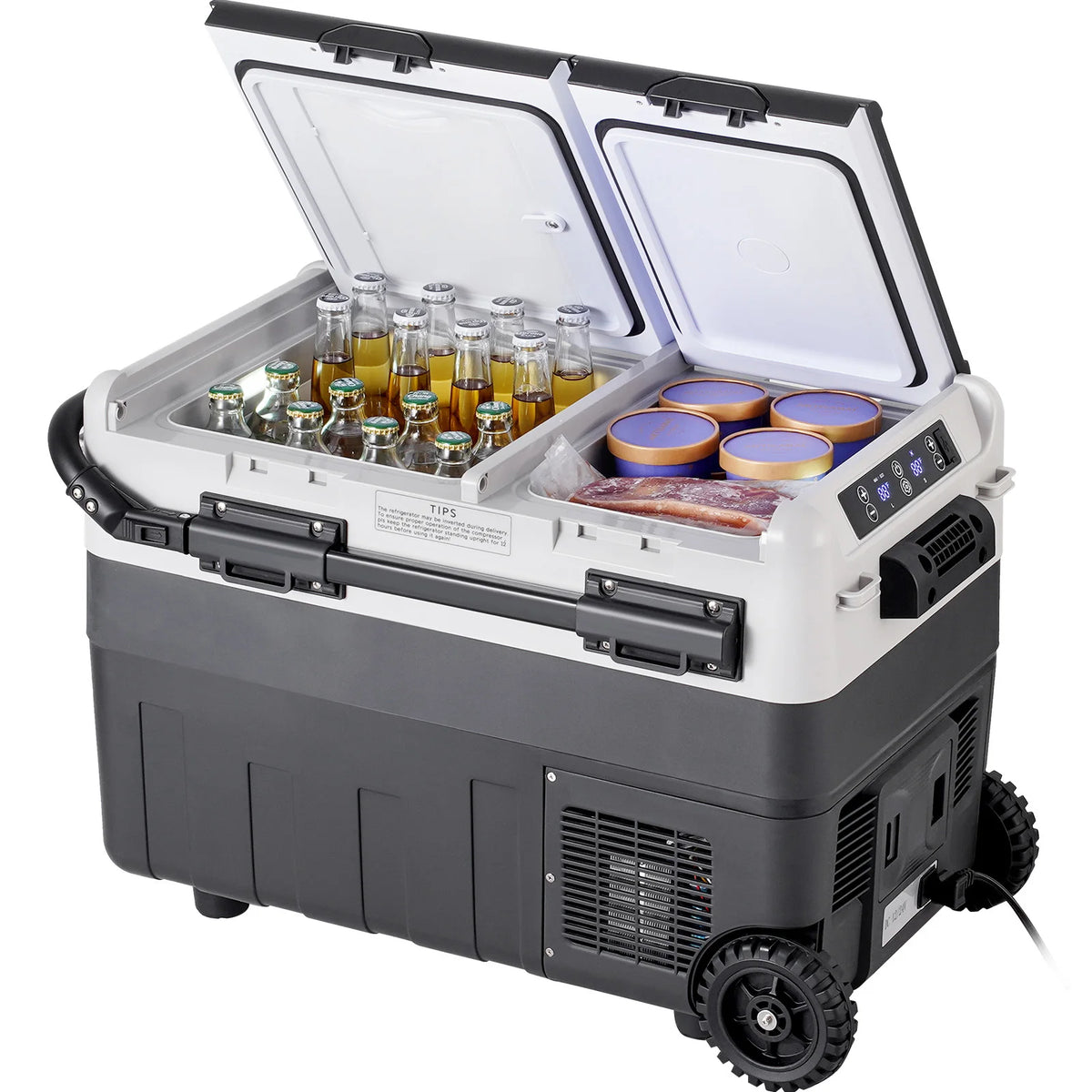 SucceBuy Dual Zone Portable Car Truck Compressor Fridge Cooler