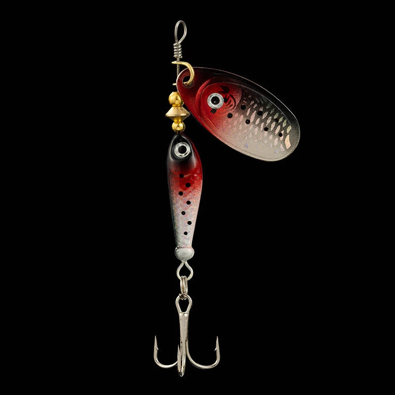 Long Casting Composite Spinnerbait Fishing Lure With Metal Swivel Blades
