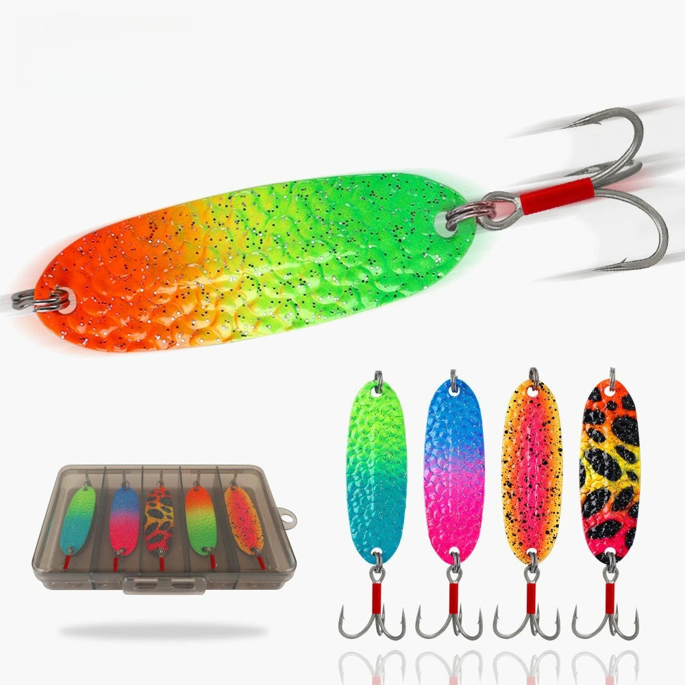 Metal Spinner Bait Fishing Lure Kit for Bass and Trout
