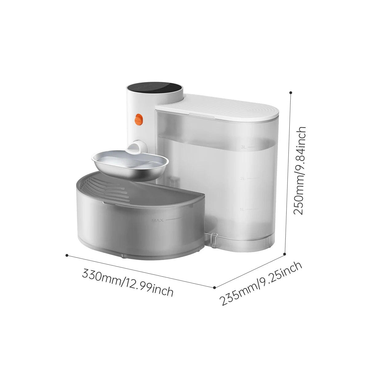 Petgravity Stainless Steel Automatic Cat Water Dispenser With Purifier