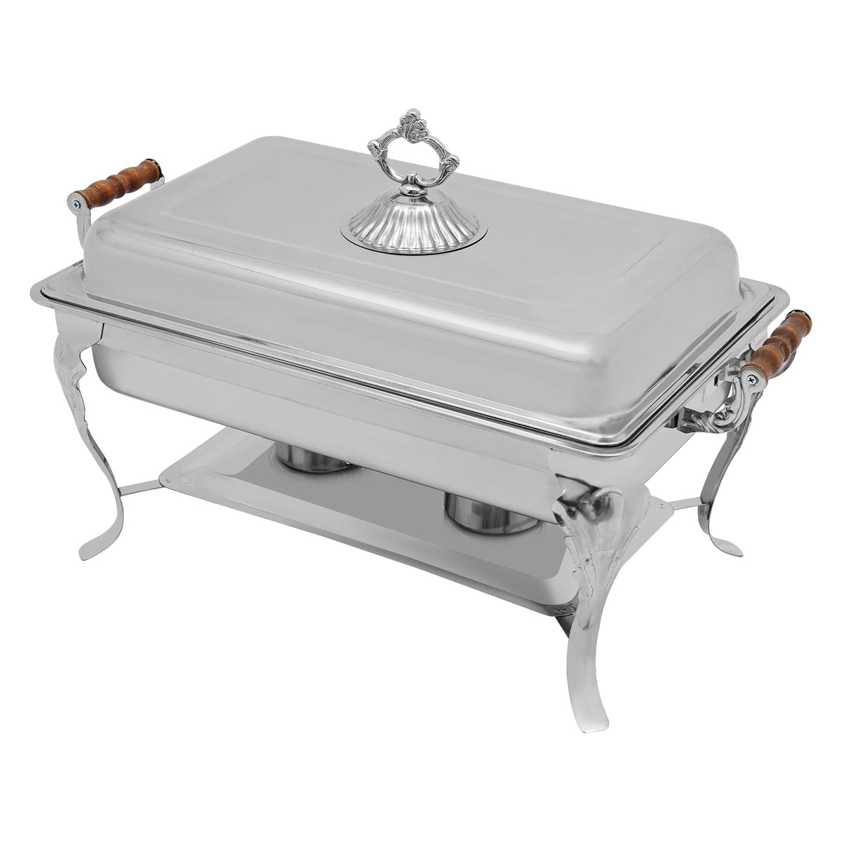 Bymaocar Stainless Steel Chafing Dish With Adjustable Alcohol Burner Warmer