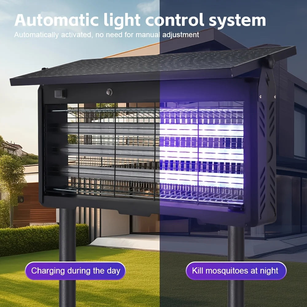 Outdoor Solar Mosquito Repellent Lamp and Insect Killer Device