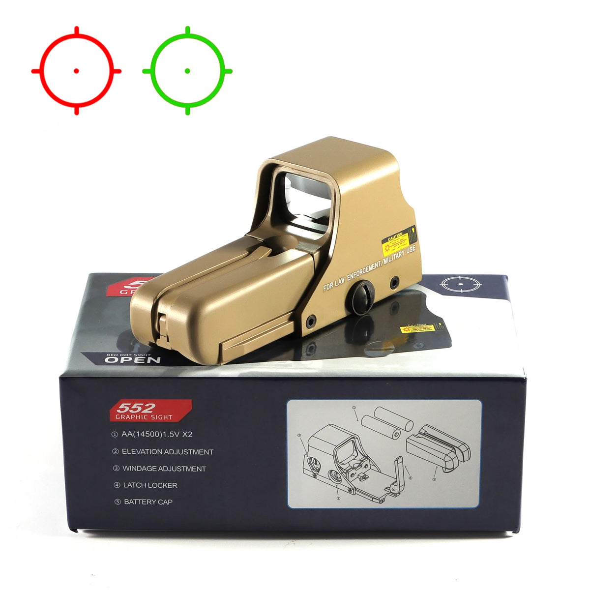 Bestsight Red Green Dot Holographic Hunting Reflex Sight