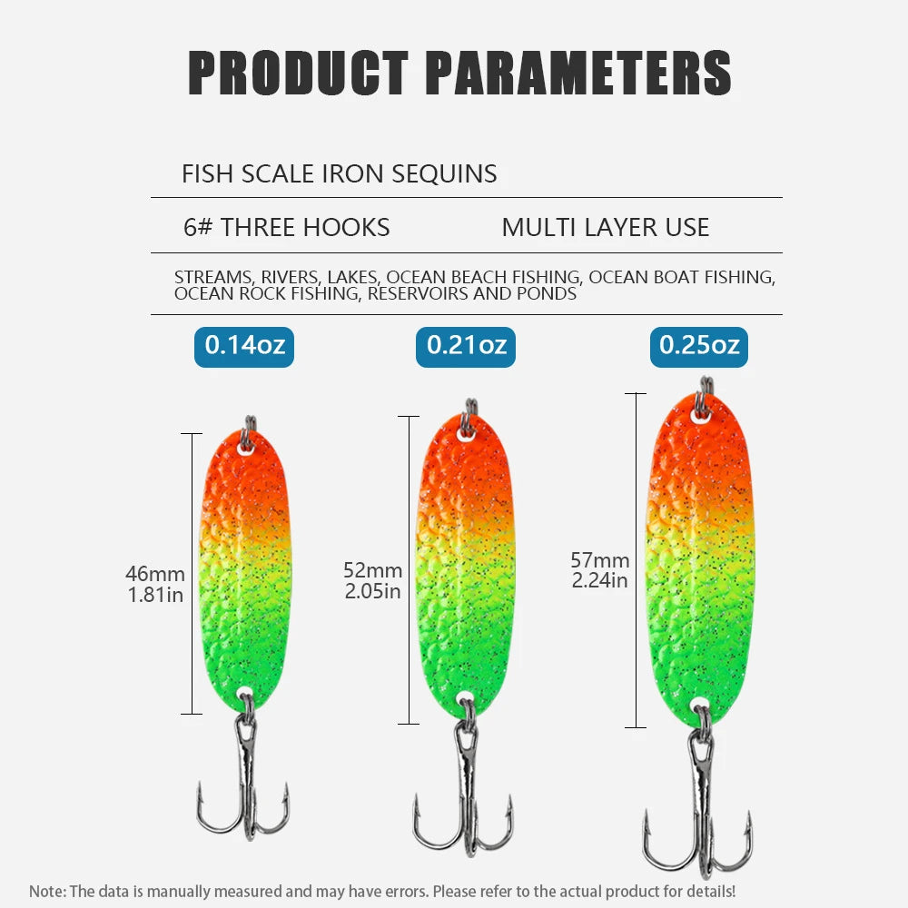 Metal Spinner Bait Fishing Lure Kit for Bass and Trout