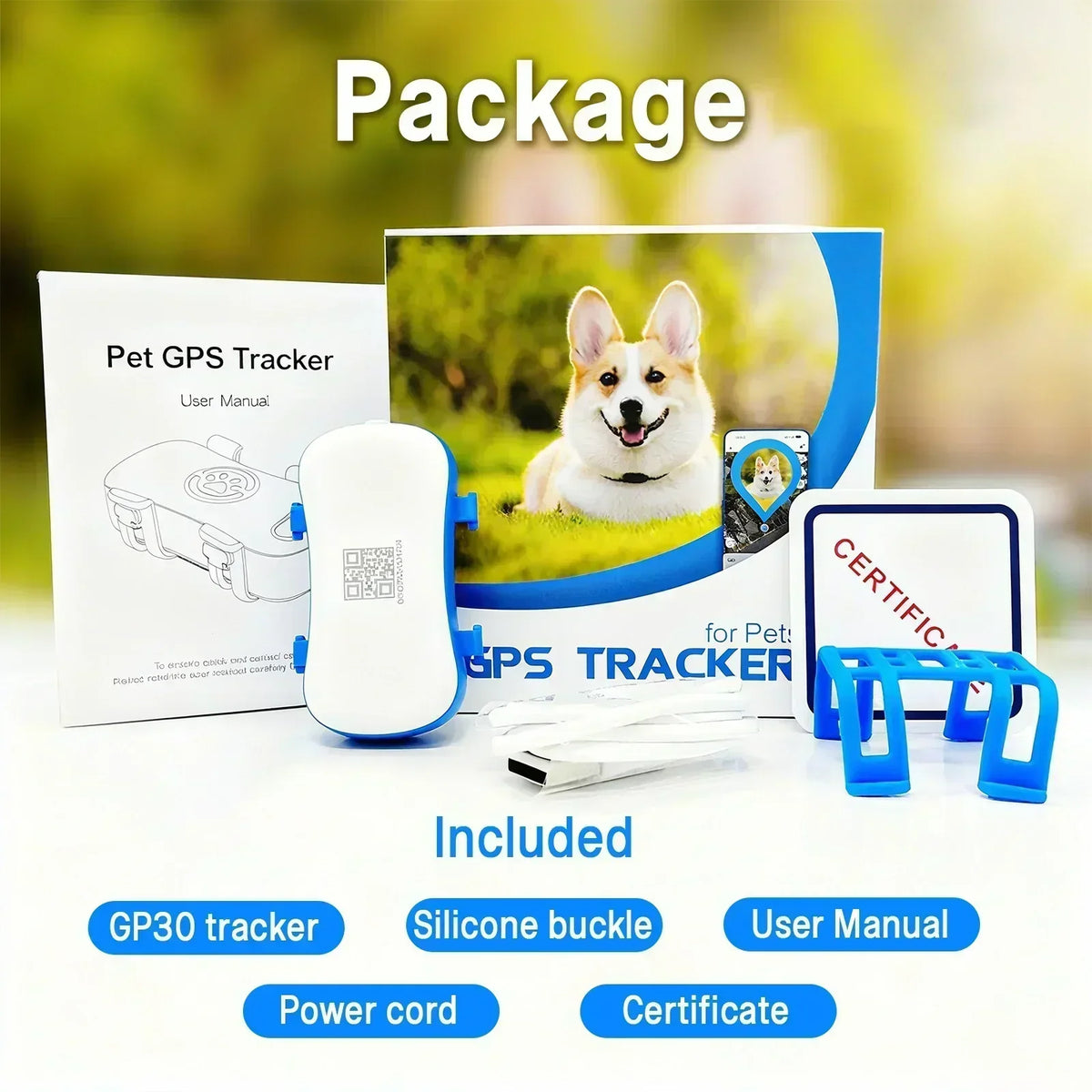 Wanwaytech 4G GPS Pet Tracker For Dogs With Live Tracking