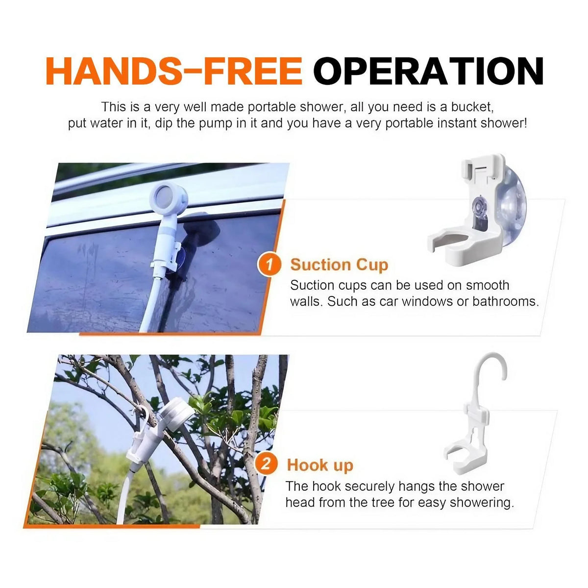 Portable Rechargeable Handheld Shower Sprayer For Pets And Garden Care