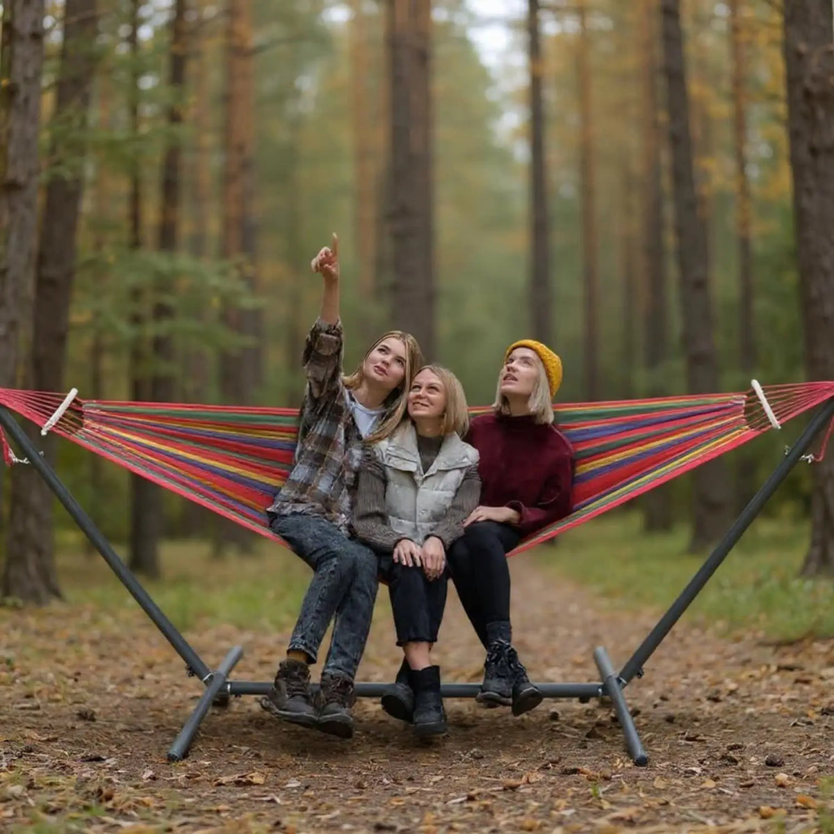 Gyroor Heavy Duty Adjustable Stand Hammock For Outdoor Relaxation