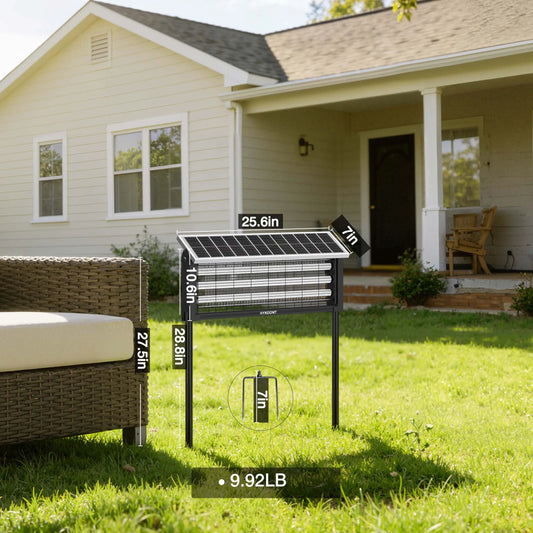 Hykoont Solar Bug Zapper Light Outdoor Insect Trap Lamp