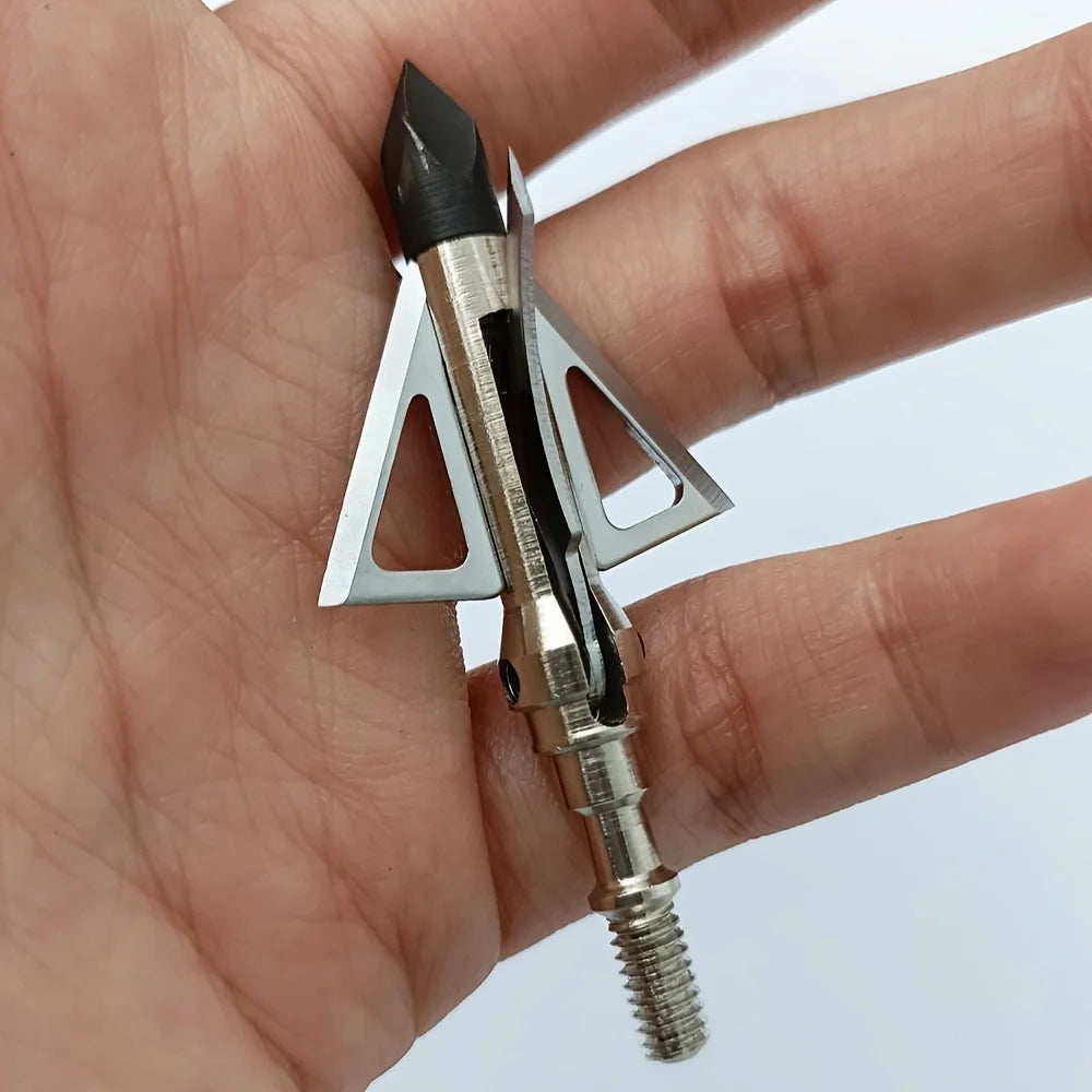 Hunting Hybrid Mechanical Broadheads With Chisel Tip For Archery