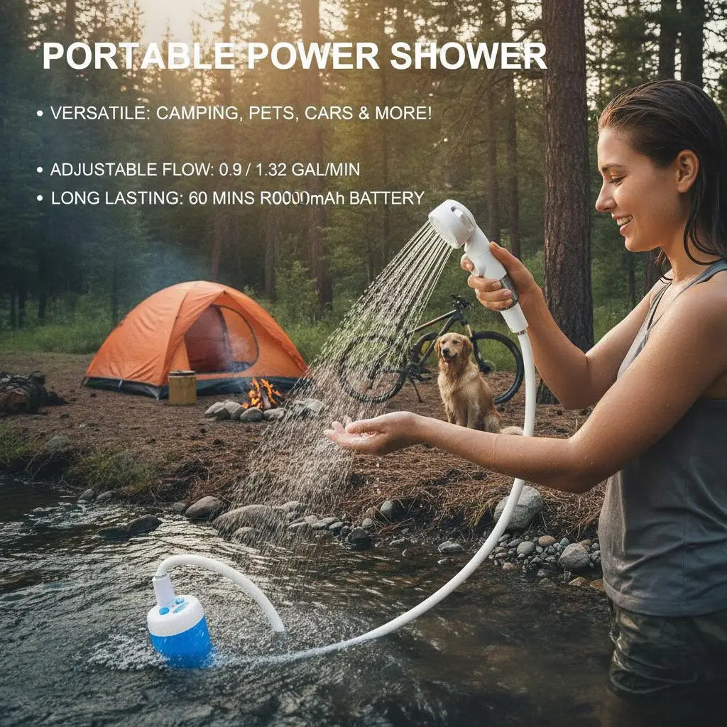 Portable Rechargeable Handheld Shower Sprayer For Pets And Garden Care