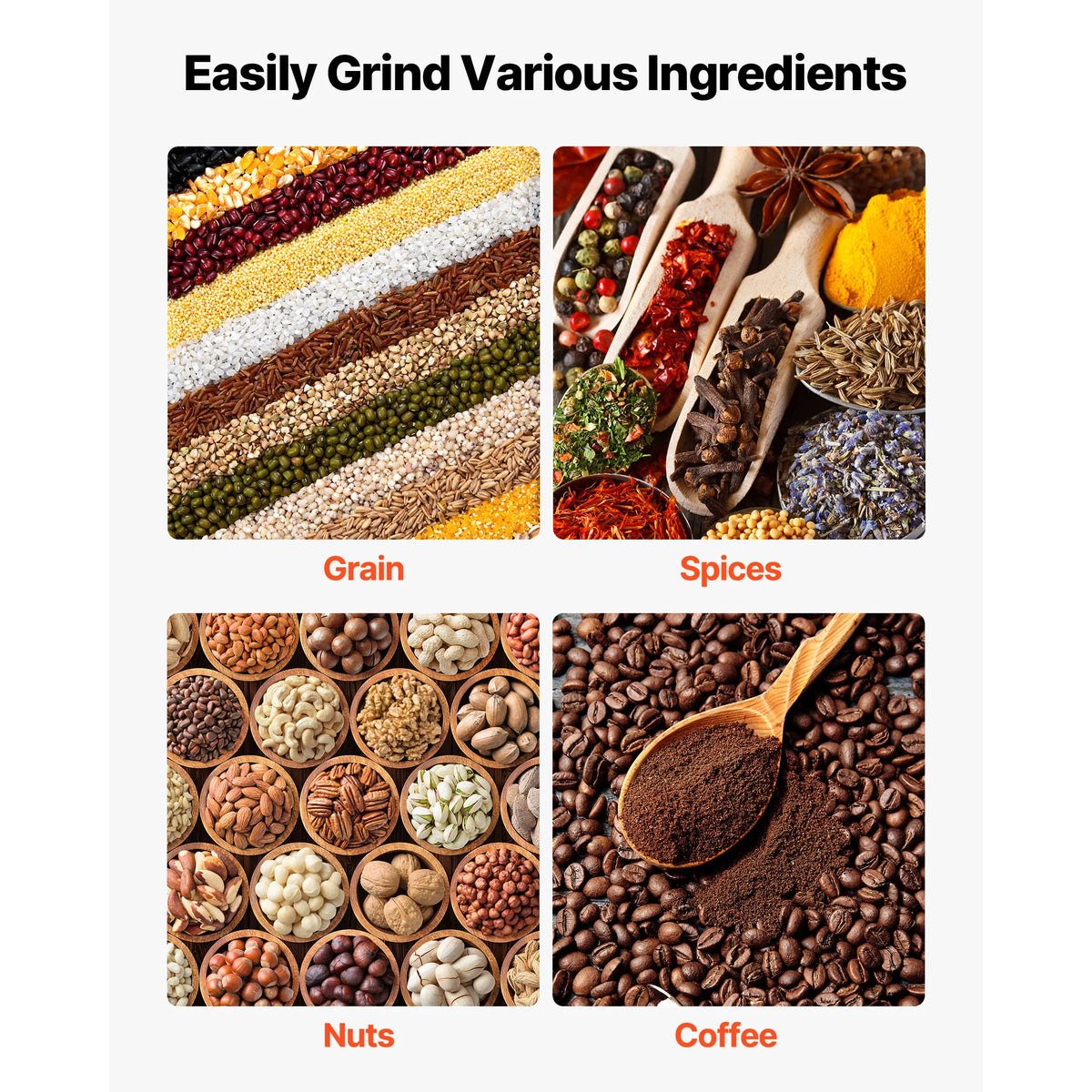 SucceBuy Manual Grain Mill With Table Clamp For Grains