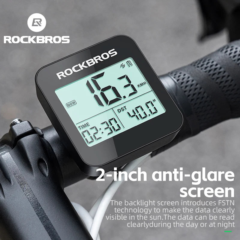 ROCKBROS Wireless GPS Bike Computer Speedometer Waterproof Cycling Odometer