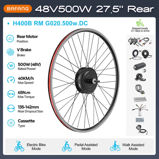 BAFANG G020 Electric Bike Rear Hub Motor Conversion Kit