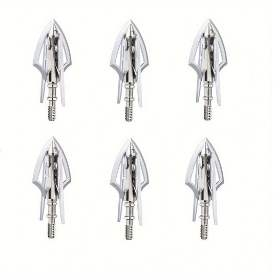 Broadhead Hunting Arrow Tips Fixed And Mechanical Blades Six Piece