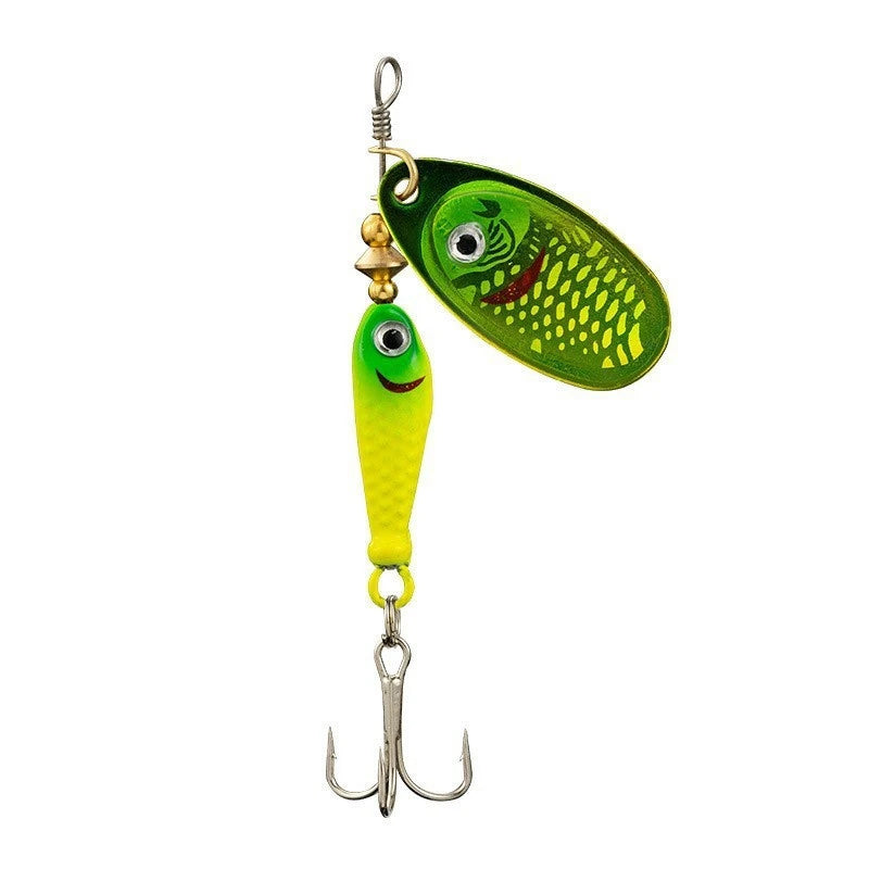 Long Casting Composite Spinnerbait Fishing Lure With Metal Swivel Blades