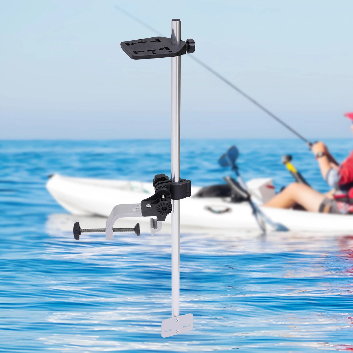 Portable Aluminum Transducer Bracket For Universal Fish Finder Mounts