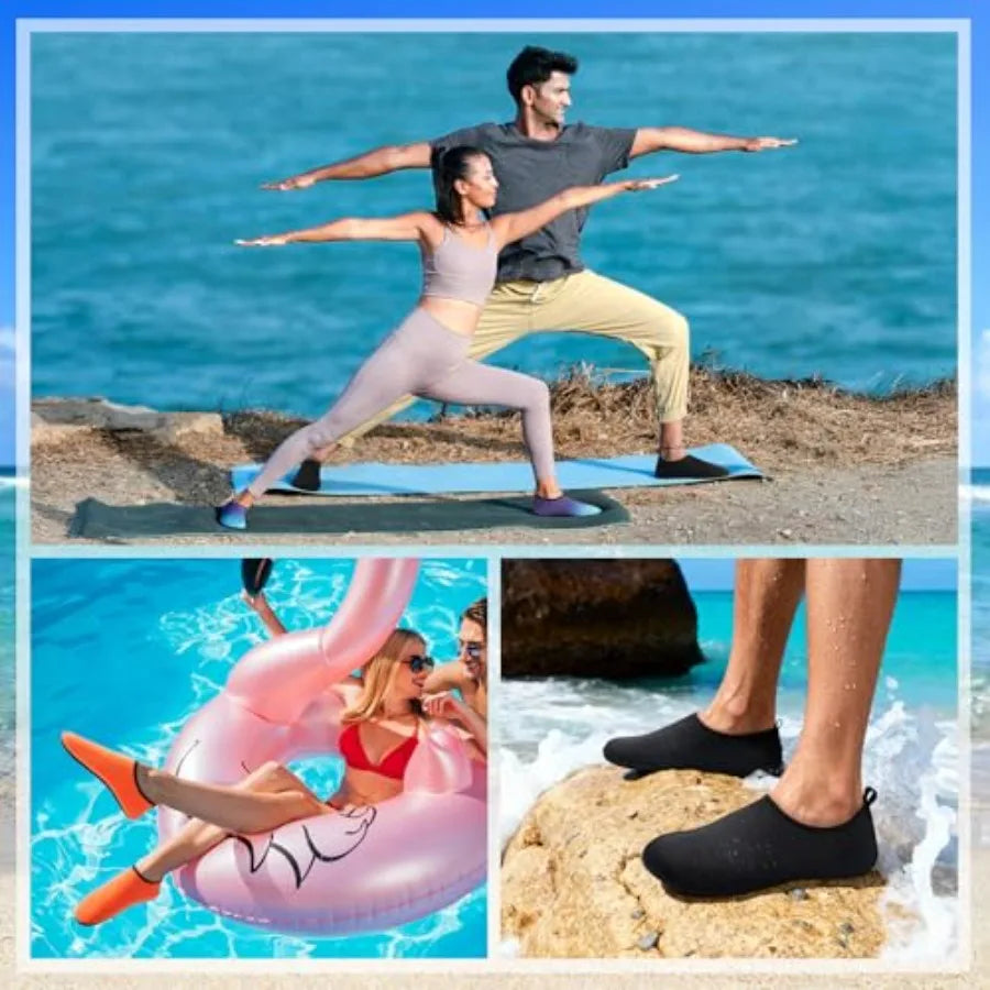 Quick Dry Water Shoes Featuring Secure Grip Aqua Socks
