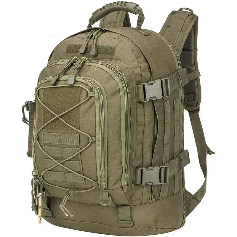 LQARMY Tactical Molle Backpack Military Waterproof Rucksack Hiking Camping
