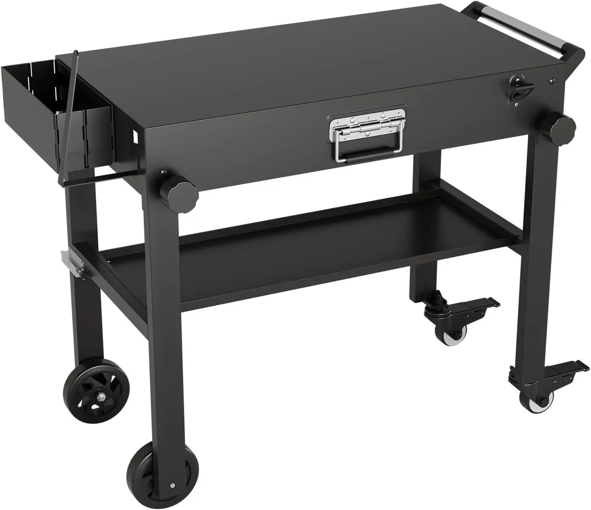 Tacleekii Portable Grill Cart For Blackstone Griddles With Locking Wheels