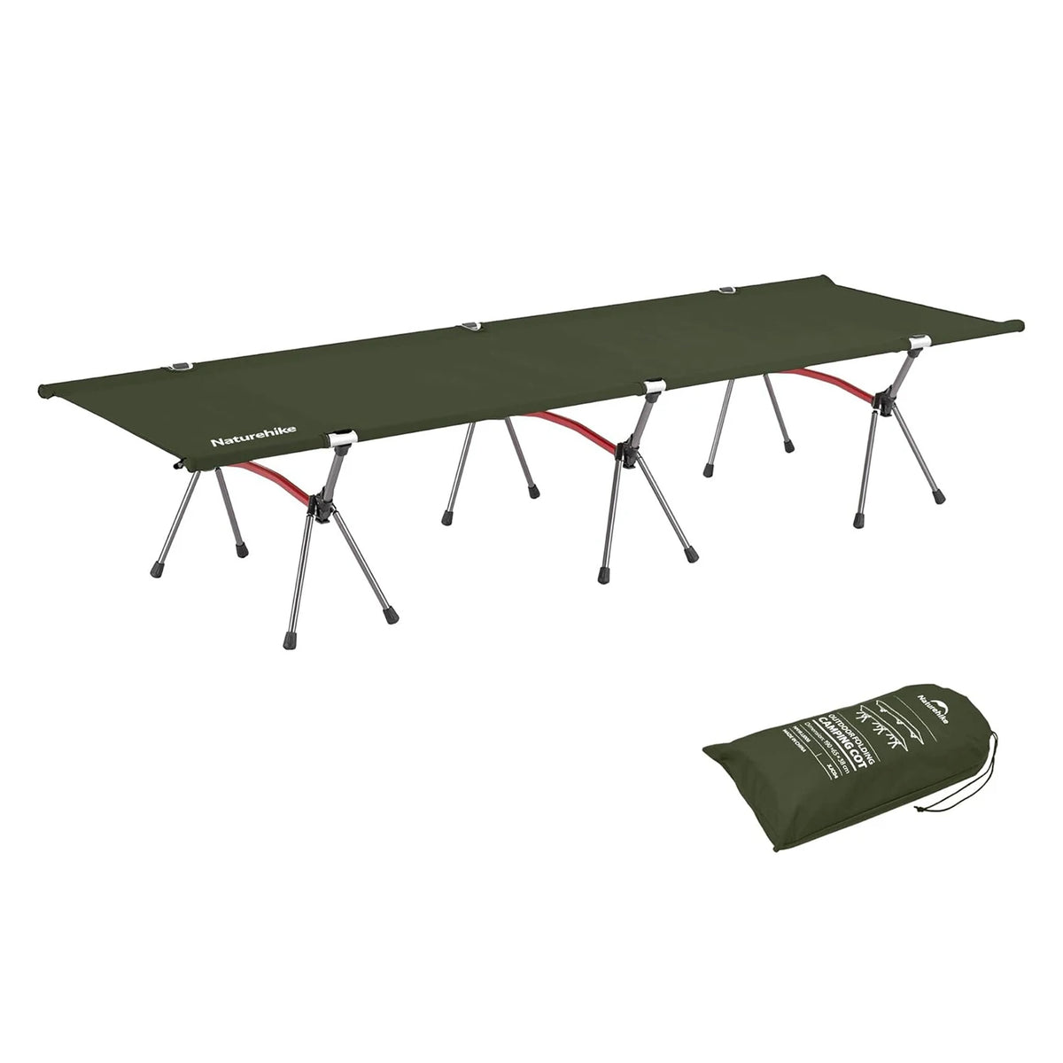 Naturehike Adjustable Height Folding Camping Cot For Travel