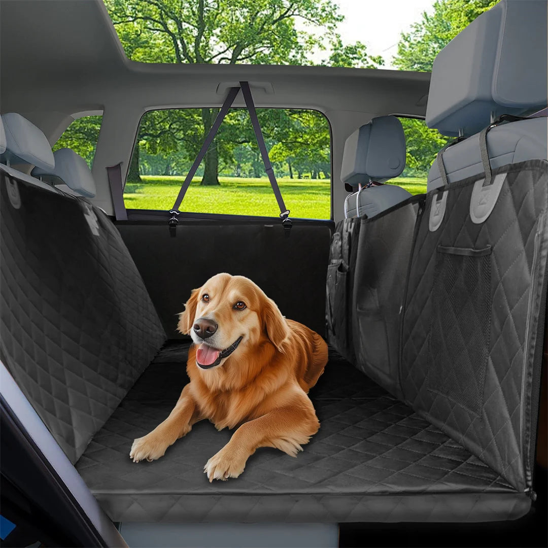 BINGOPAW Waterproof Dog Car Seat Cover With Travel Hammock
