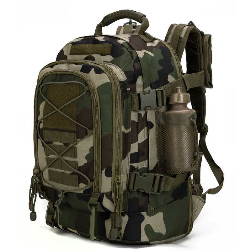 LQARMY Tactical Molle Backpack Military Waterproof Rucksack Hiking Camping