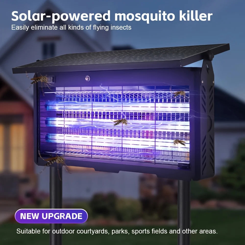 Outdoor Solar Mosquito Repellent Lamp and Insect Killer Device