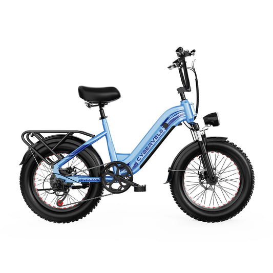 Cybervelo 1500W 7 Speed Step Thru Electric Bike 20Ah Battery