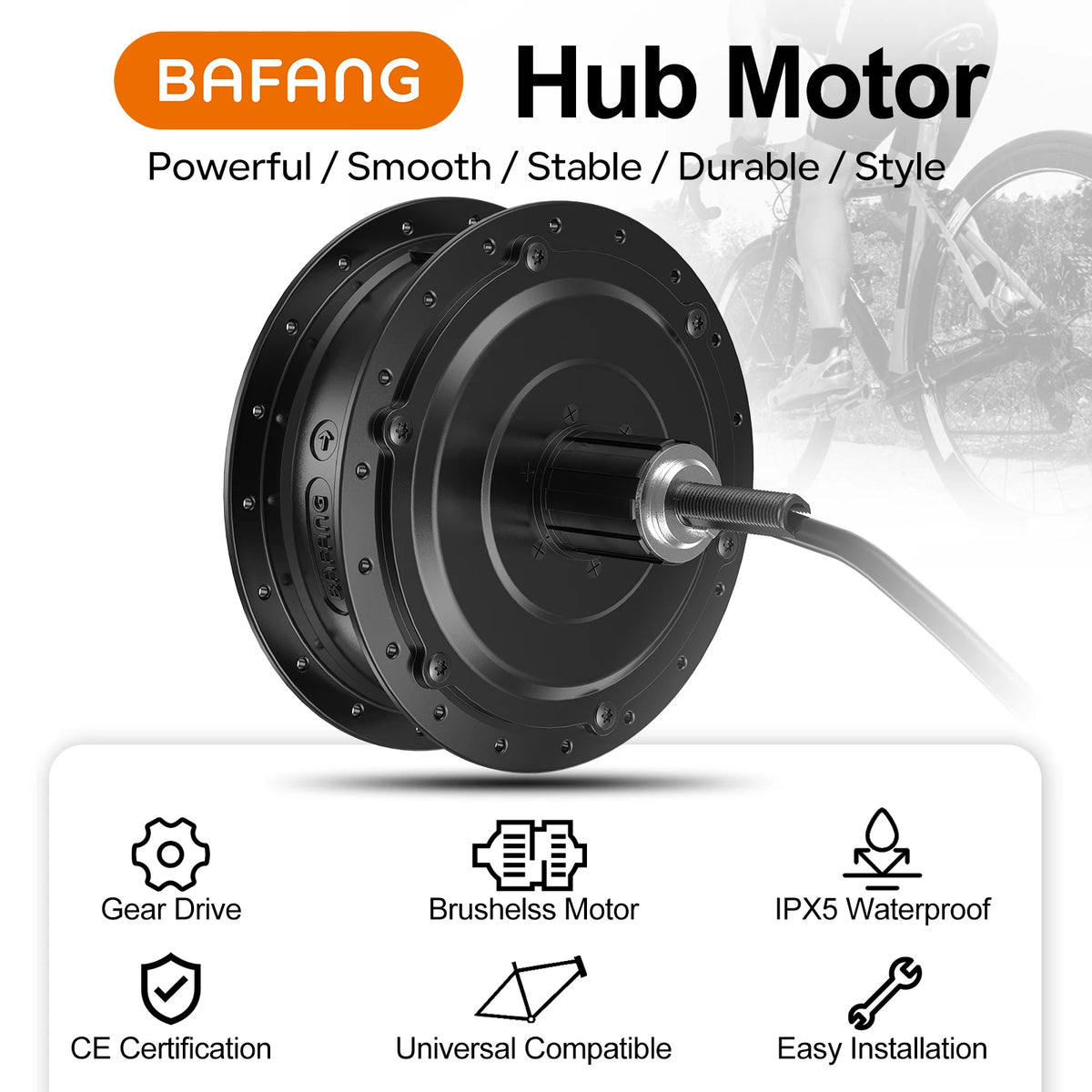 BAFANG G020 Electric Bike Rear Hub Motor Conversion Kit