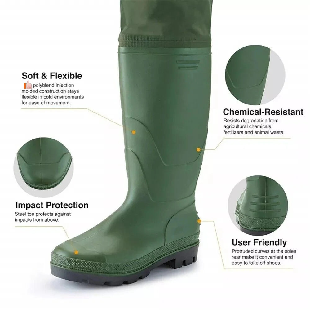 Night Cat Waterproof Chest Waders With Boots For Fishing and Hunting