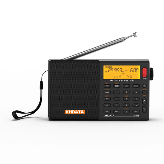 XHDATA D808 Portable Multiband Radio Receiver With SSB Air Band