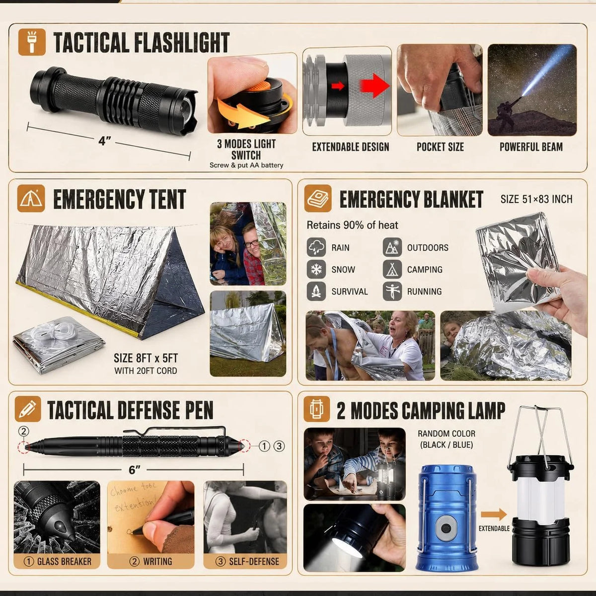 Portable Nylon Car Emergency First Aid Kit Backpack