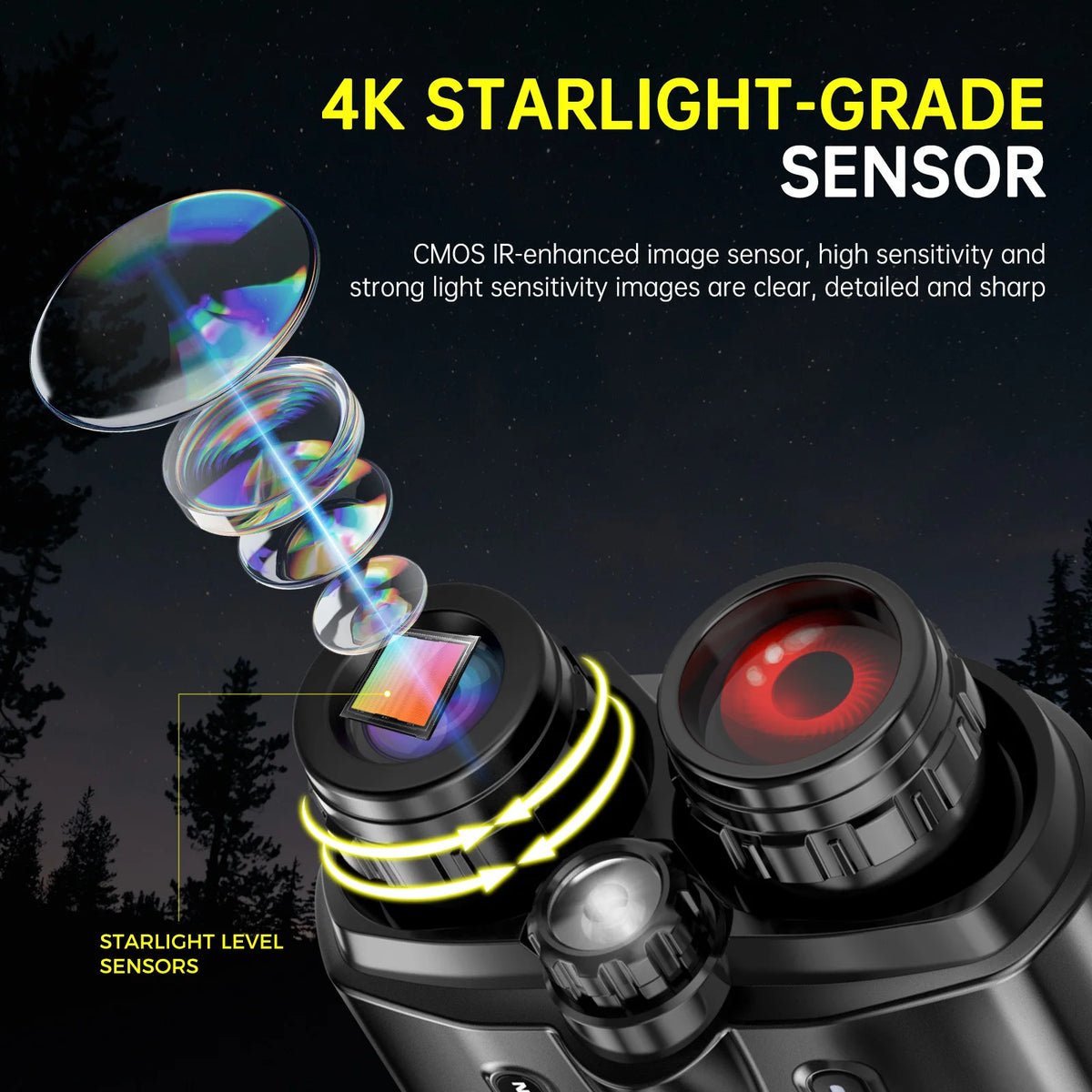 DIYIMIN 8X Digital Night Vision Binoculars For Outdoor Observation