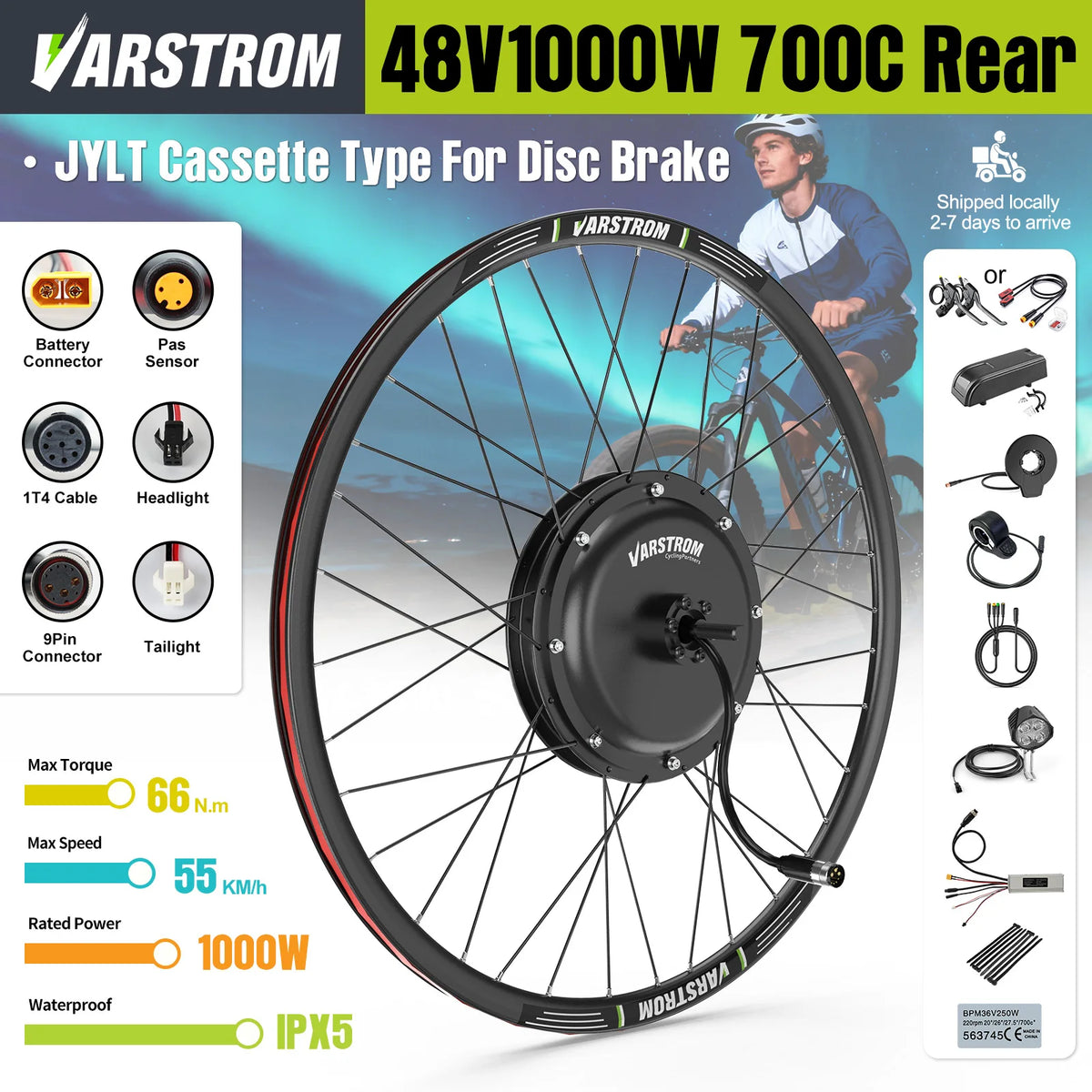BAFANG Brushless Rear Hub Motor Cassette Drive for Electric Bicycle