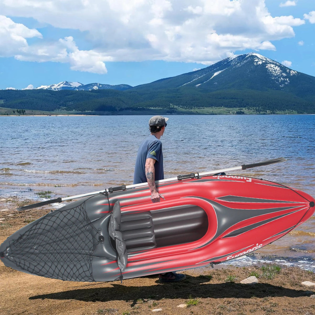 HHSJZWCY Inflatable Kayaot Fishing Boat For Lakes And Rivers