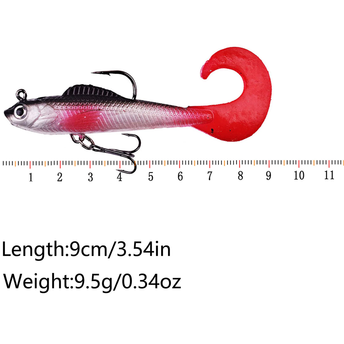 BODECIN Soft Silicone Artificial Wobblers Fishing Lures Set