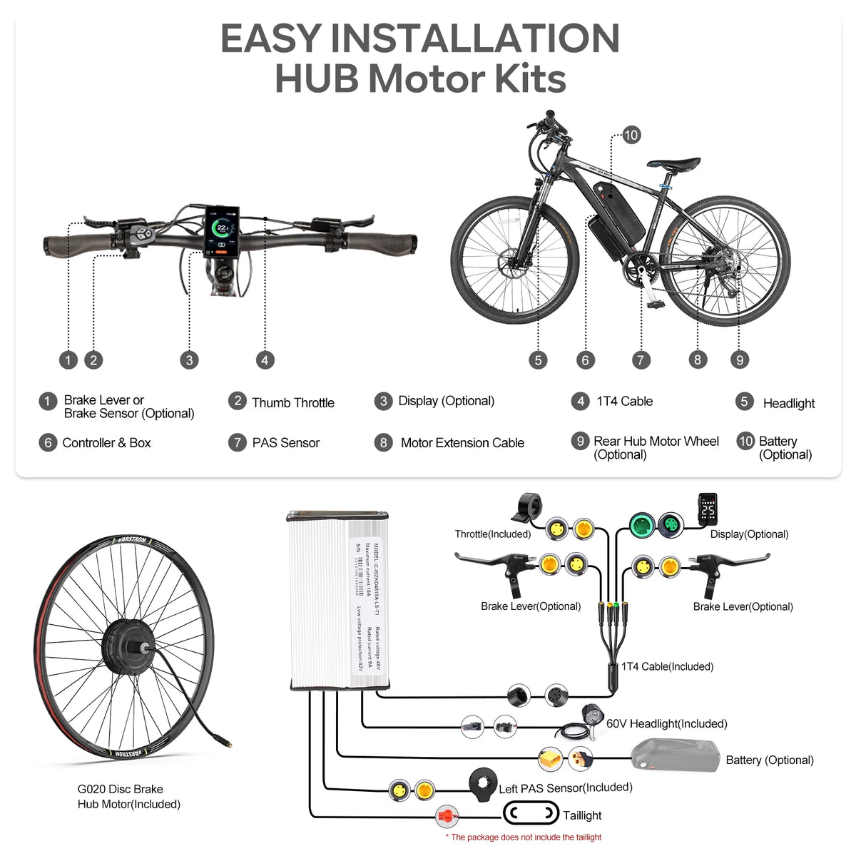 BAFANG Brushless Rear Hub Motor Cassette Drive for Electric Bicycle