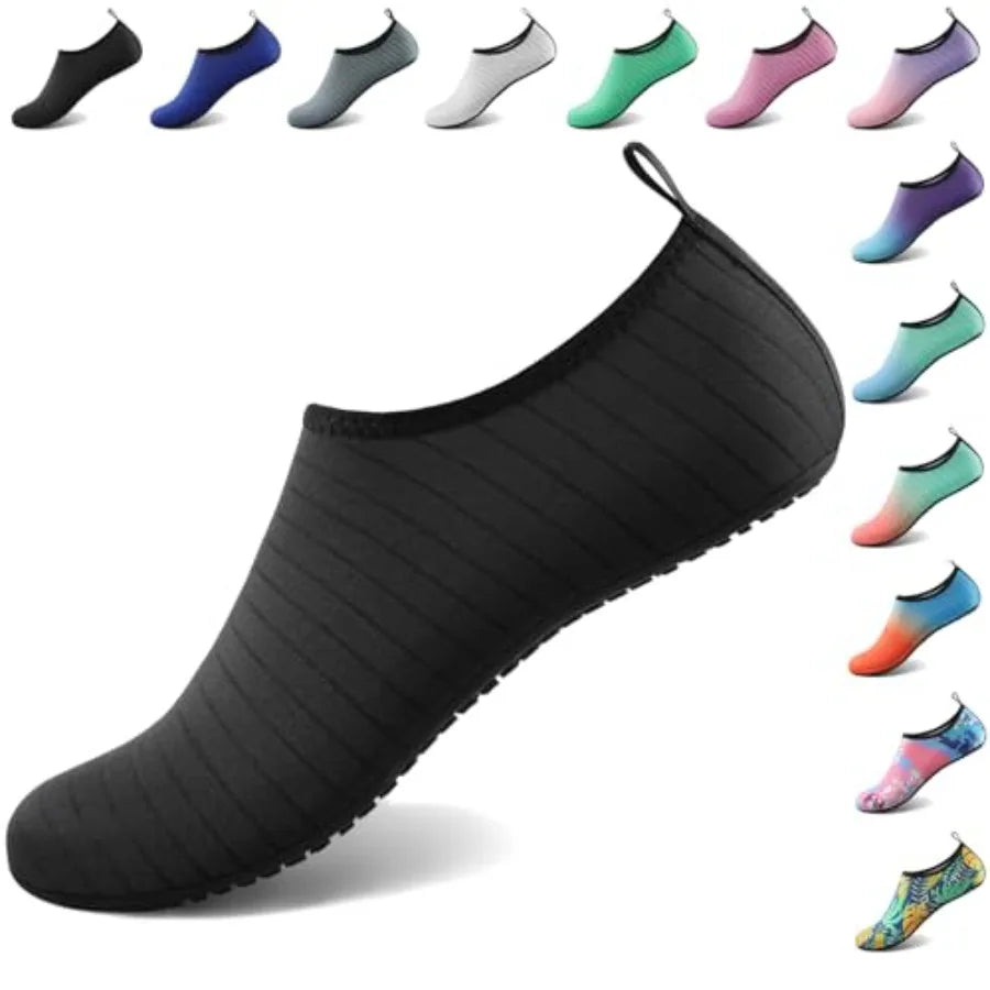 Quick Dry Water Shoes Featuring Secure Grip Aqua Socks