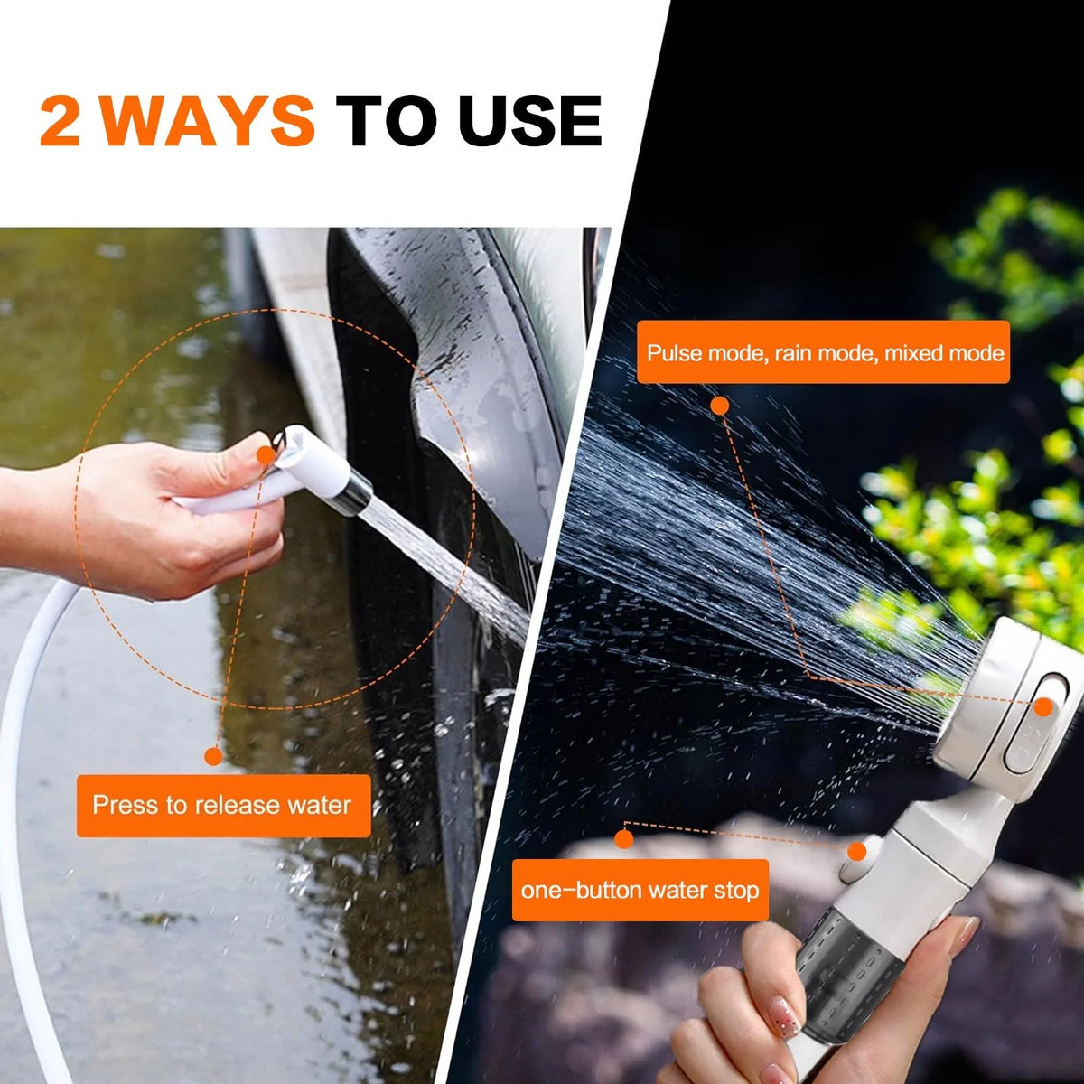 Portable Rechargeable Handheld Shower Sprayer For Pets And Garden Care