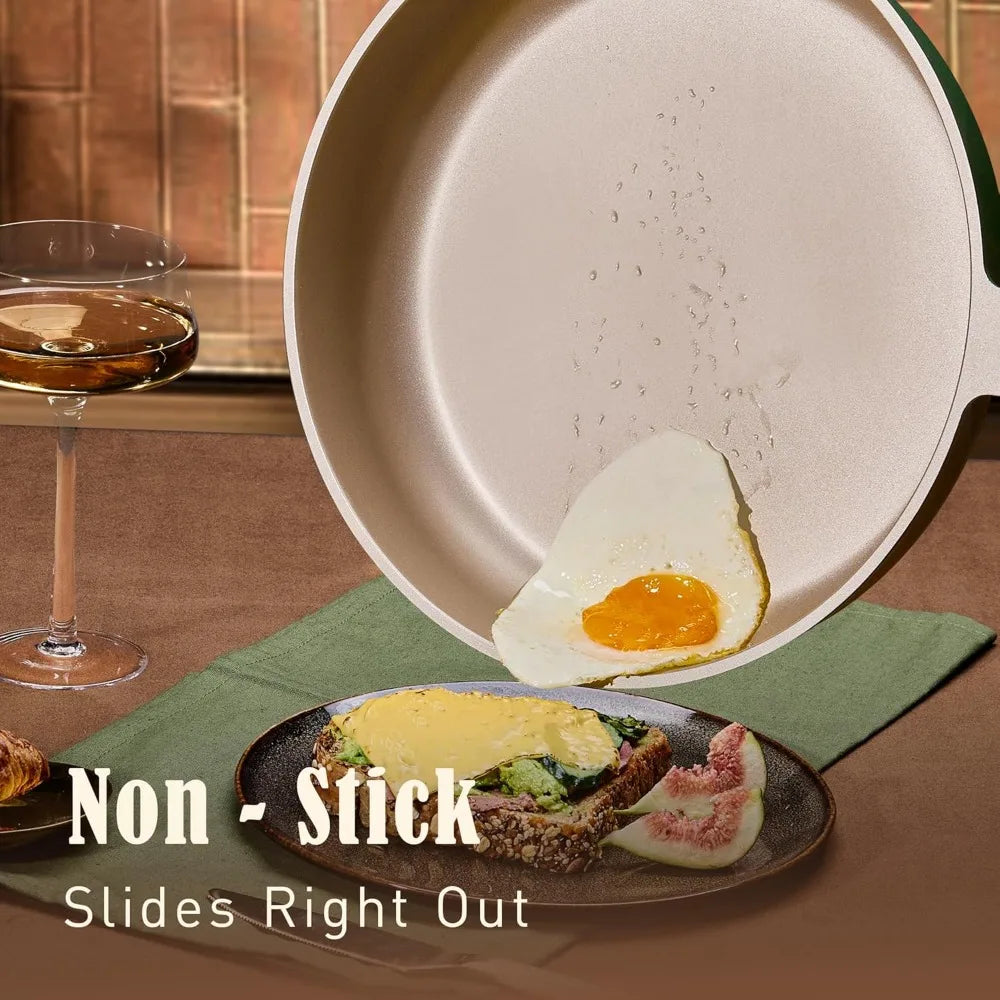 NUANYAO Nonstick Induction Cookware Set With Ceramic Coating
