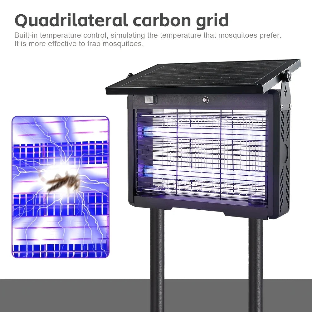 Outdoor Solar Mosquito Repellent Lamp and Insect Killer Device