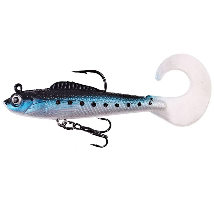BODECIN Soft Silicone Artificial Wobblers Fishing Lures Set